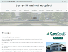 Tablet Screenshot of berryhillanimalhospital.com